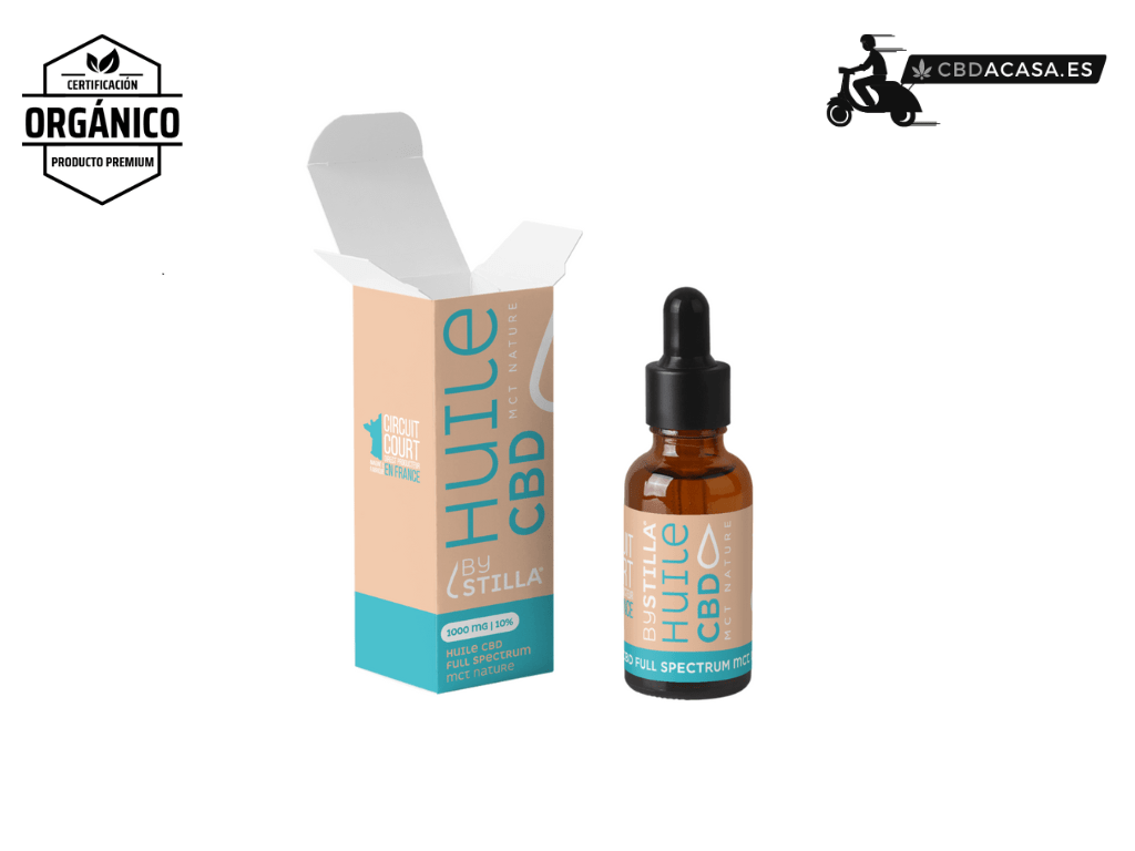 Aceite de CBD, con base de aceite de semillas de cáñamo o coco