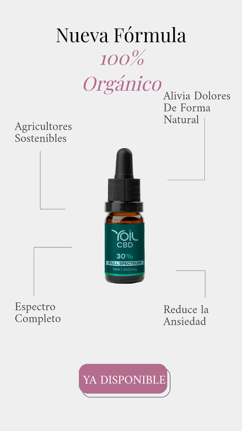 Aceite de Yoil CBD ecologico | 30% de CBD