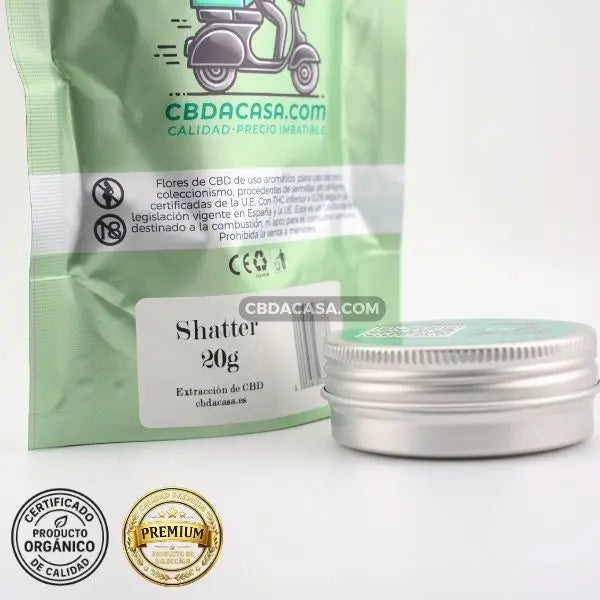 Extracción CBD 96% Shatter