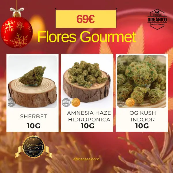 Pack CBD Gourmet - 30g de flores CBD Top