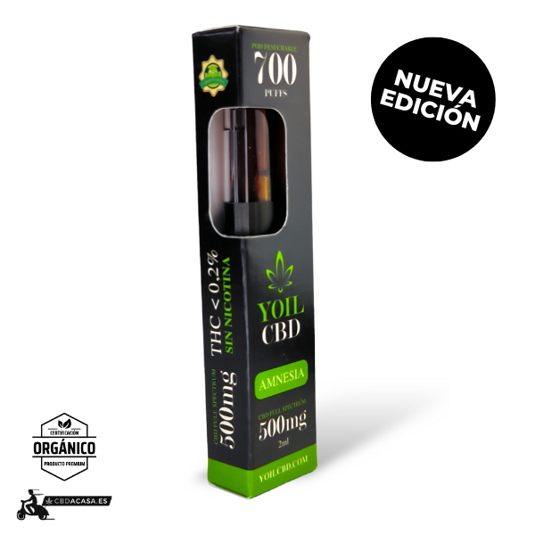 Vaporizador con CBD Amnesia - 700 puff