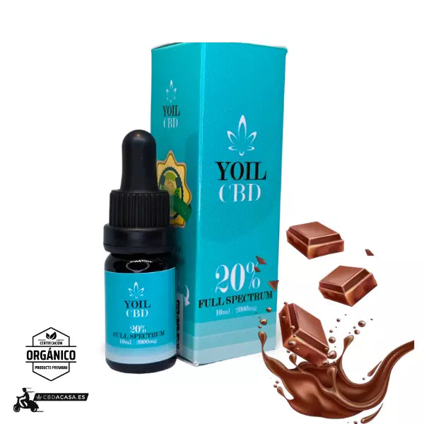 Aceite de CBD full spectrum chocolate, 20% CBD
