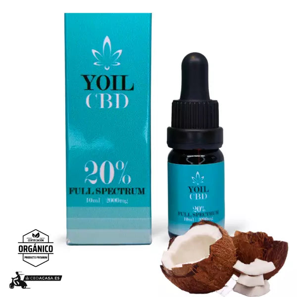 Aceite de CBD Yoil MCT coco | 20% de CBD