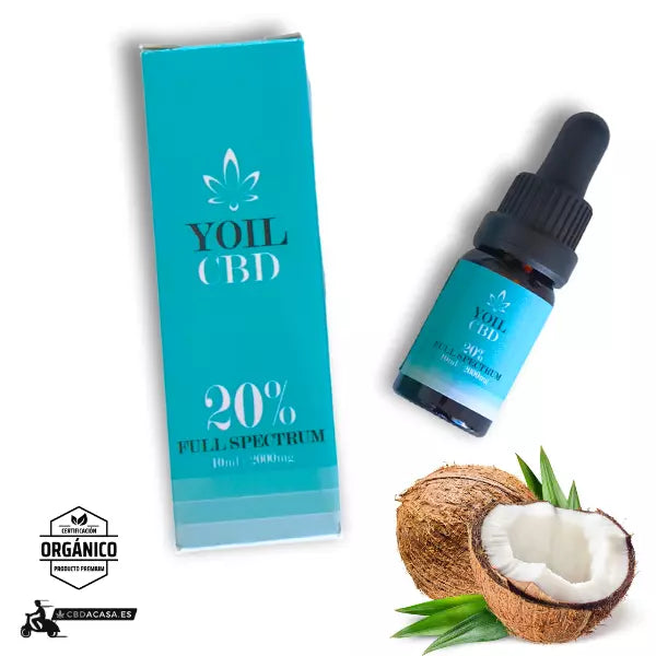 Aceite de CBD Yoil MCT coco | 20% de CBD
