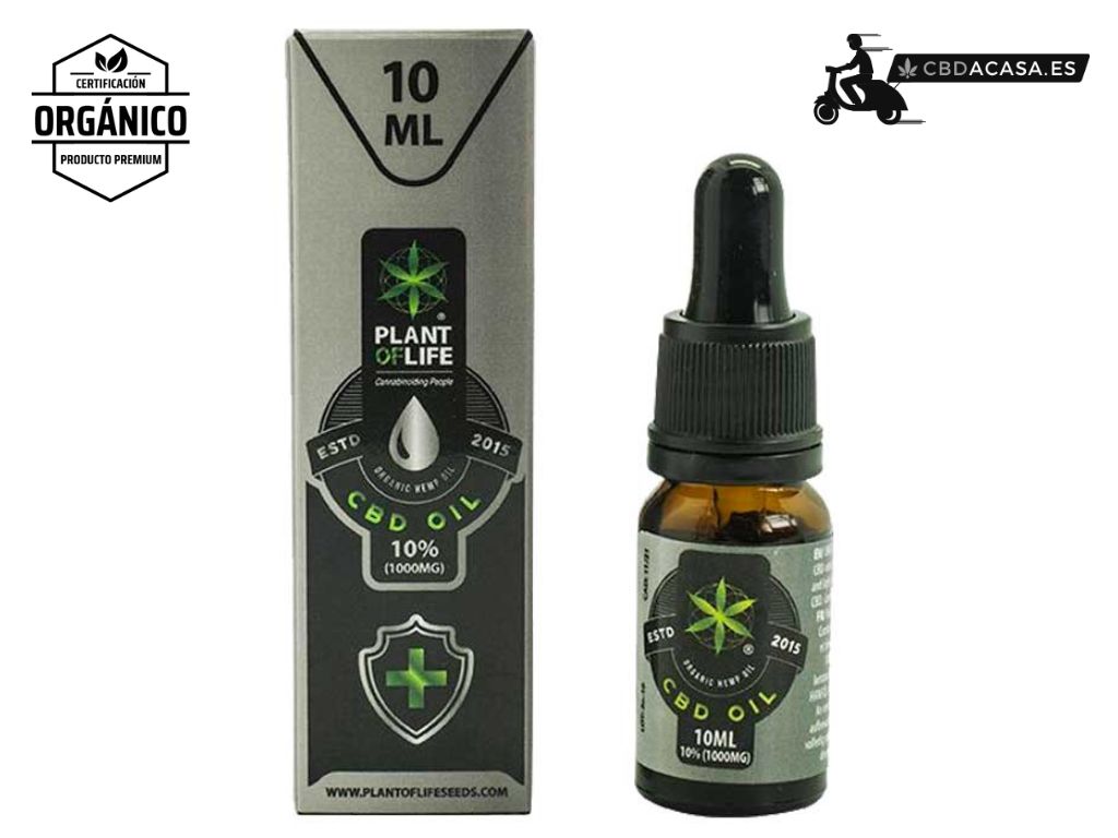 Aceite de CBD Full Spectrum 10% 10ML Natural y organico - Contiene 1000 mg de CBD