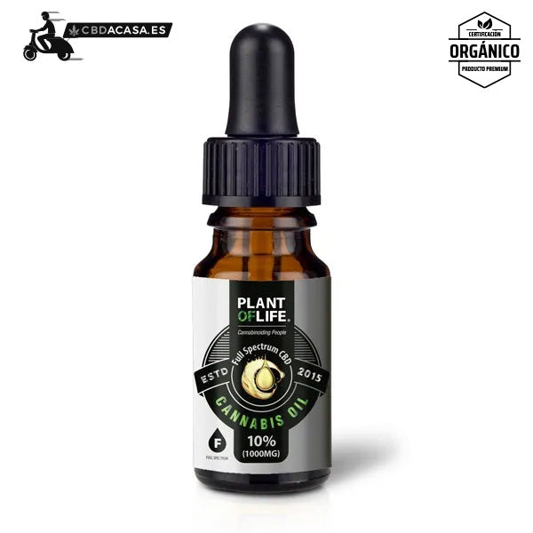 Aceite de CBD Full Spectrum 10% 10ML Natural y organico - Contiene 1000 mg de CBD