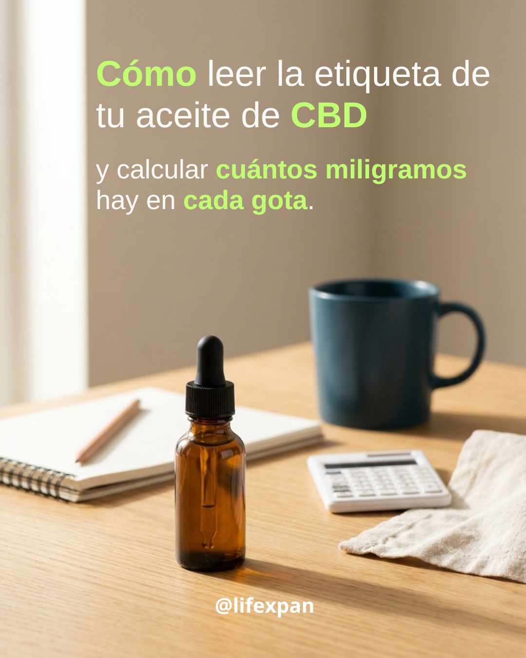 Concentración del aceite de CBD: porcentaje, mg y gotas