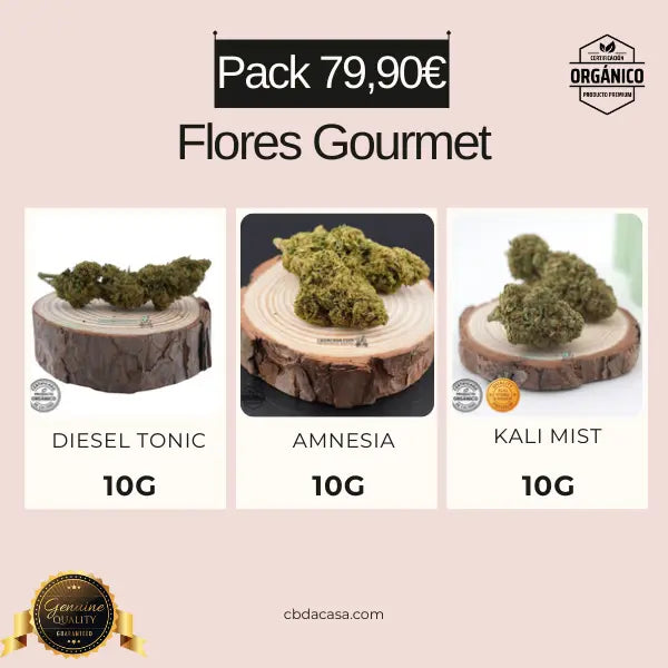 Pack CBD Gourmet - 30g de flores CBD Top