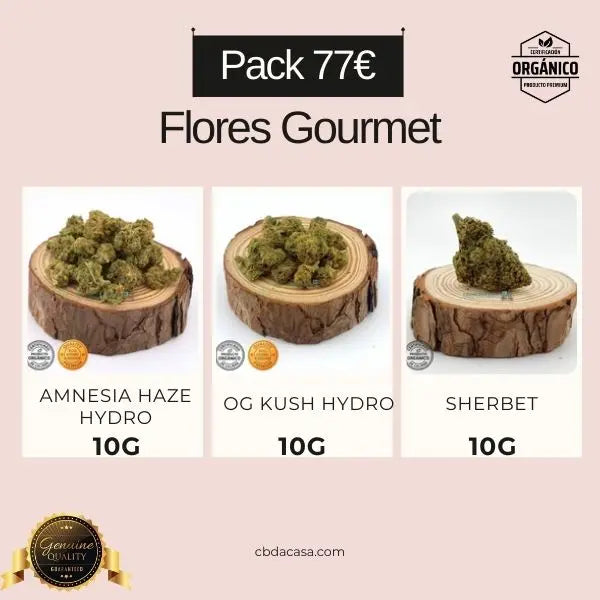 Pack CBD Gourmet - 30g de flores CBD Top