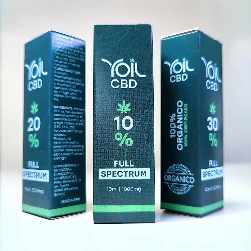 Aceite de Yoil CBD Full Spectrum natural | 10% de CBD