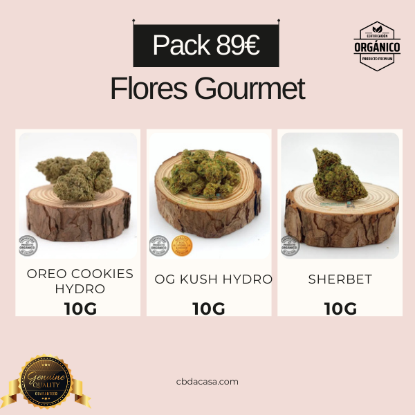 Pack CBD Gourmet - 30g de flores CBD Top