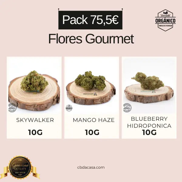 Pack CBD Gourmet - 30g de flores CBD Top