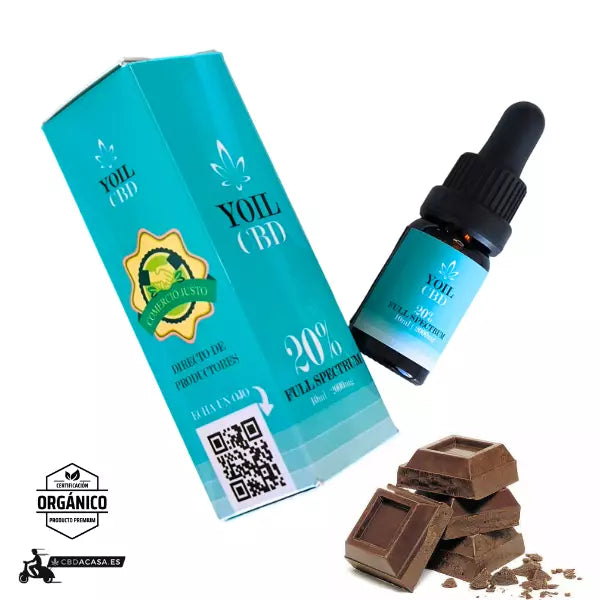 Aceite de CBD full spectrum chocolate, 20% CBD