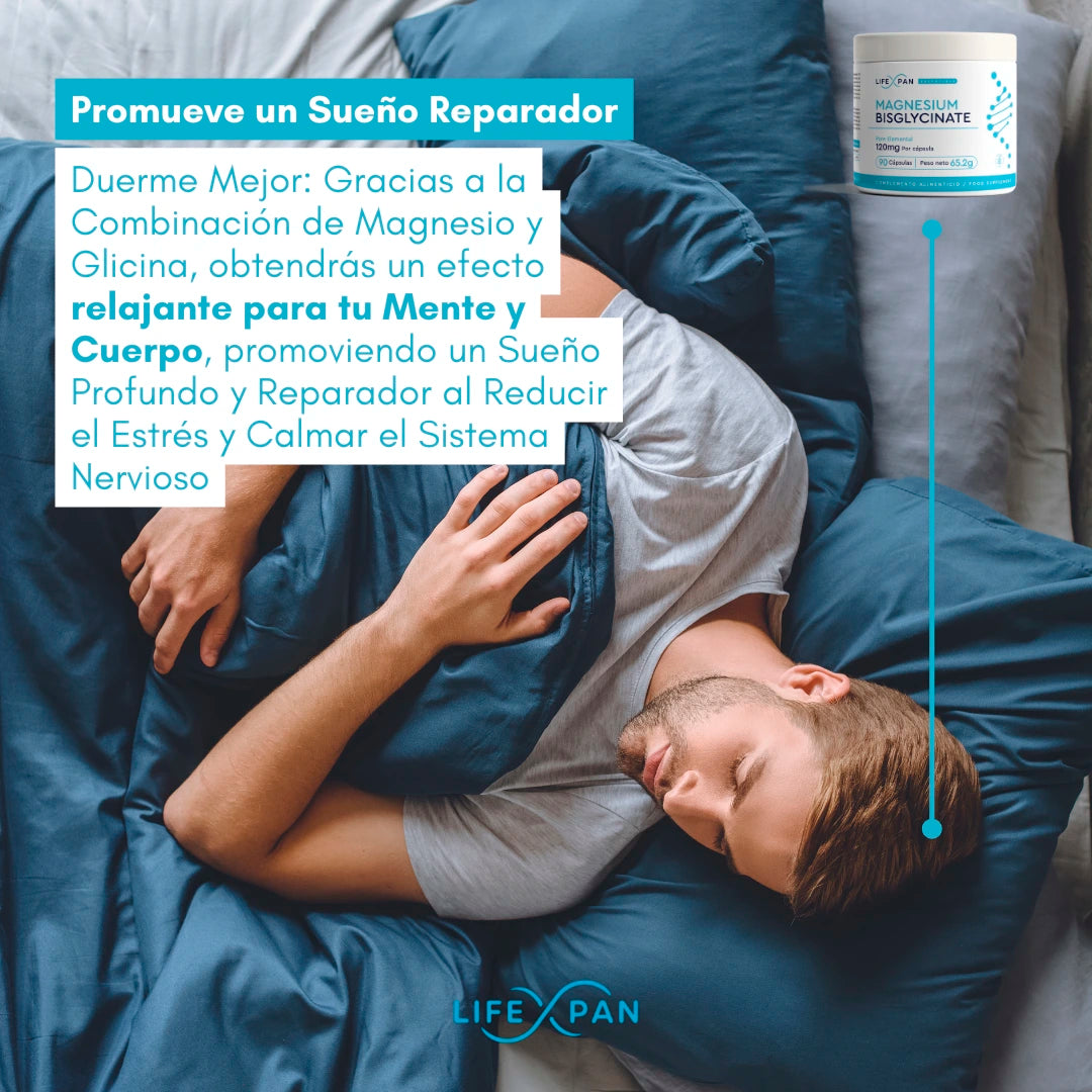 Bisglicinato de Magnesio | LifeXpan® | Magnesio Puro para Vitalidad y Energía