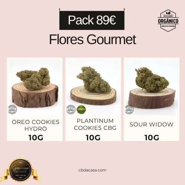 Pack CBD Gourmet - 30g de flores CBD Top