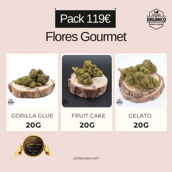 Pack CBD Gourmet - 60g de flores CBD Top