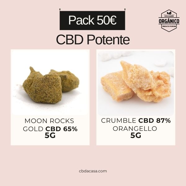 Pack Moonrocks CBD 65% + CBD 87% Orangello