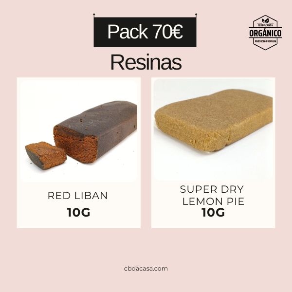 Pack resinas CBD 20g por 70€